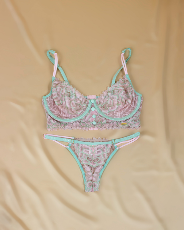 SET TEZZA ROSADO/CELESTE